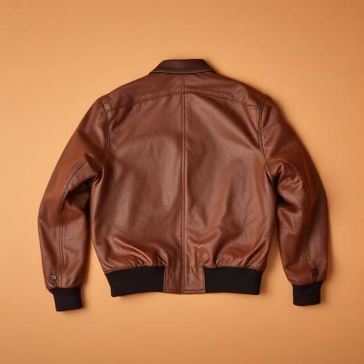 80s Woolrich Off-White Leather Bomber