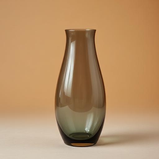 1990s Rust Smoked Glass Vase